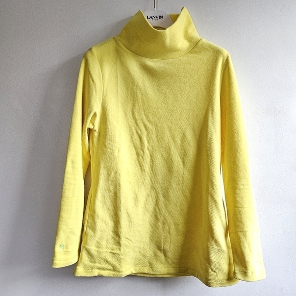 New Dudley Stephens Cobble Hill Terry Turtleneck Sunshine Fleece NWT X-Small - Picture 8 of 16